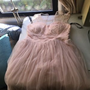 Short pink dress size 18